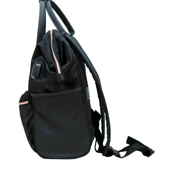 Olympia Melody 16" Black/Rose Gold Backpack - Picture 5 of 8